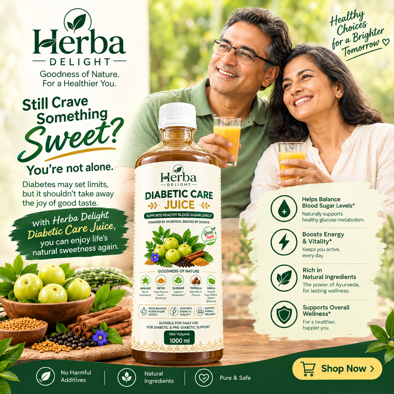 Herba Delight Diabetic care Juice 1 L