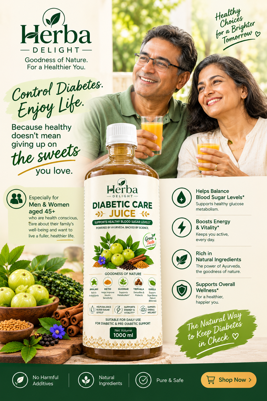 Herba Delight Diabetic care Juice 1 L