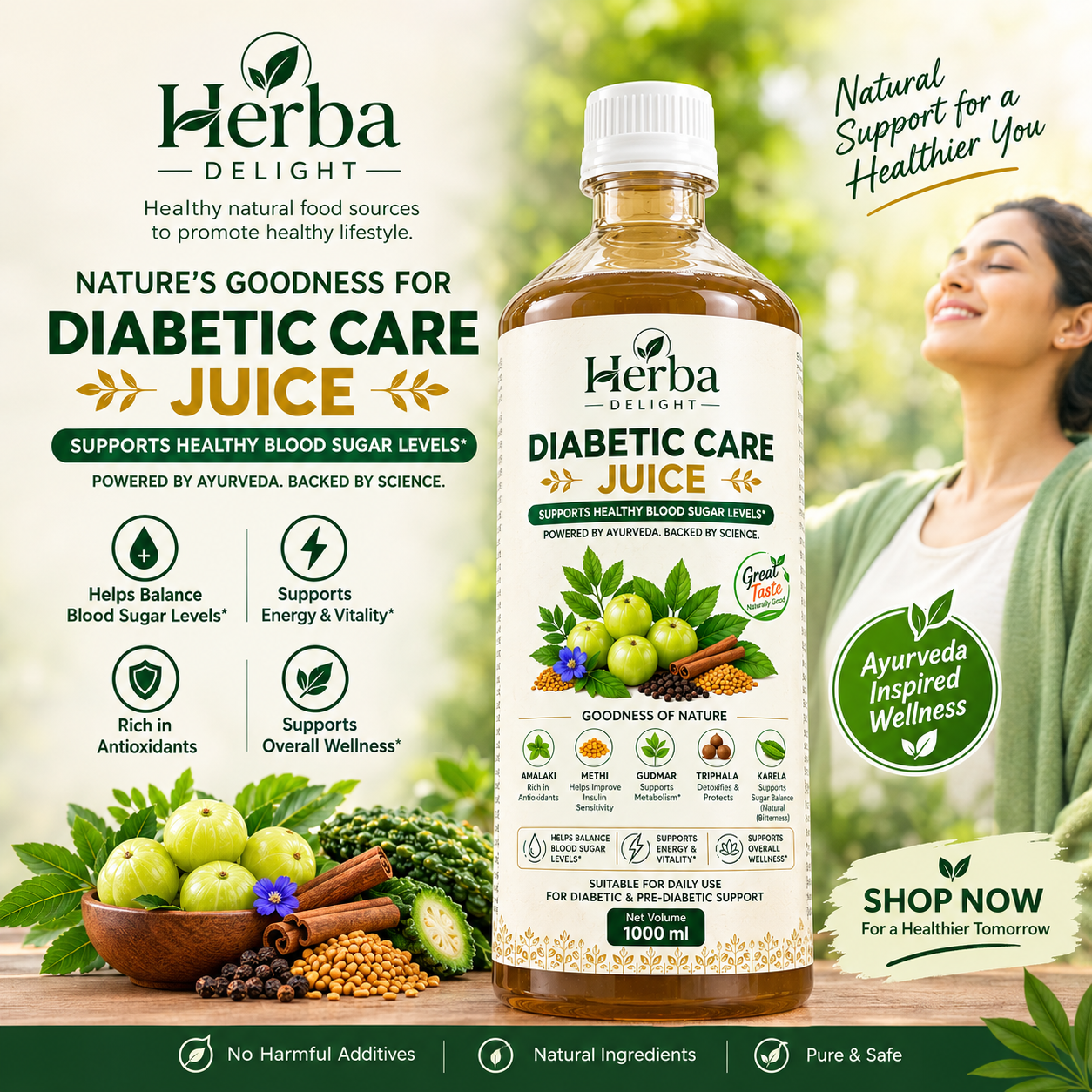 Herba Delight Diabetic care Juice 1 L